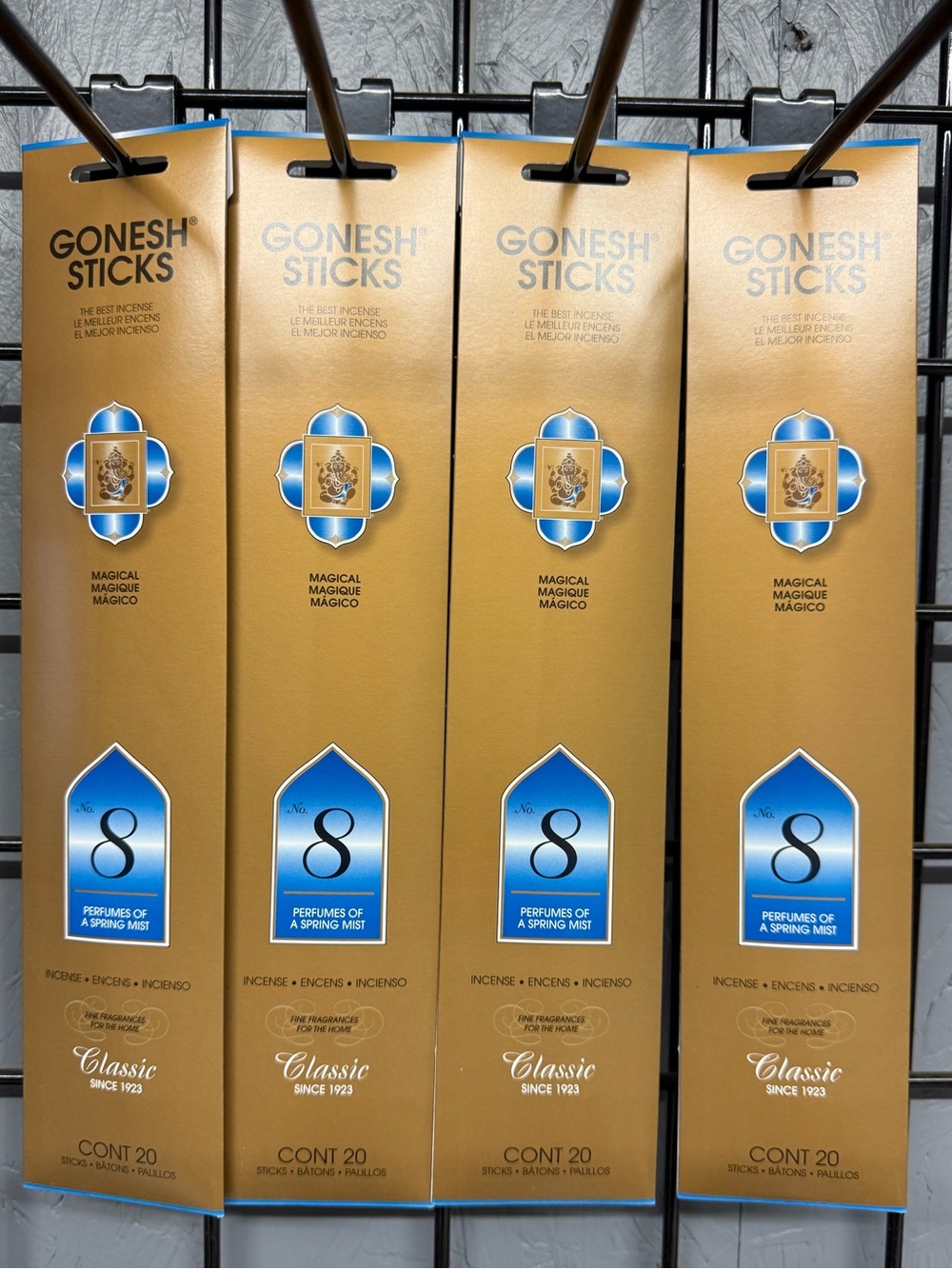 No. 8 Gold Incense Sticks 4 packs- 20 Count  each -80 total - Picture 2 of 3